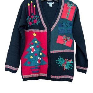 Vintage Ugly Christmas Cardigan Sweater